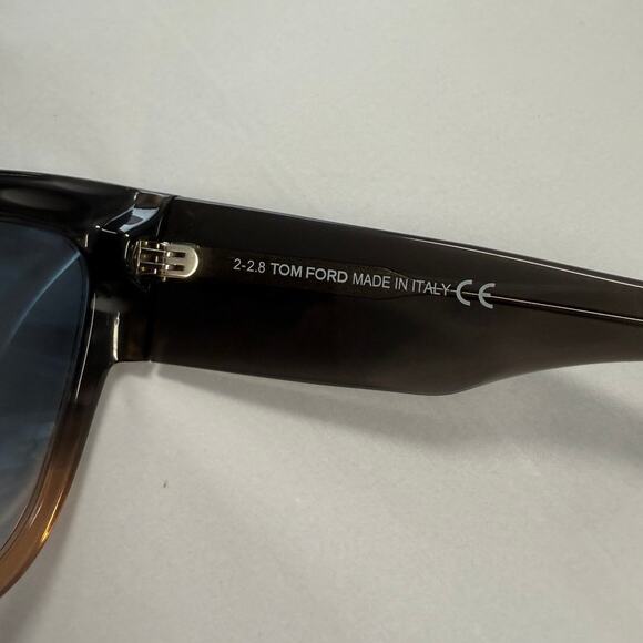 Tom Ford  Anoushka Sunglasses TF371 Melange Grey Peach - Picture 10 of 12